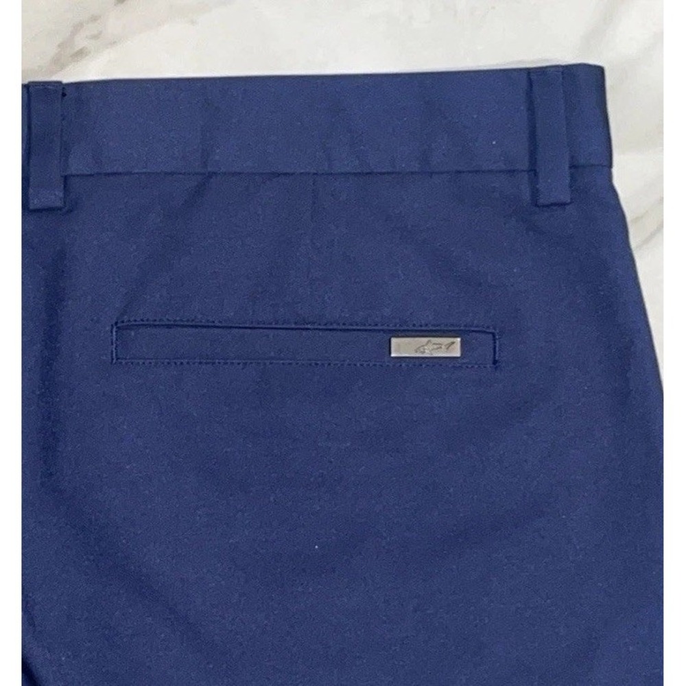 Greg Norman Tasso Elba Golf Pants Men's 40x30 Navy Blue Slim Fit Flat Front